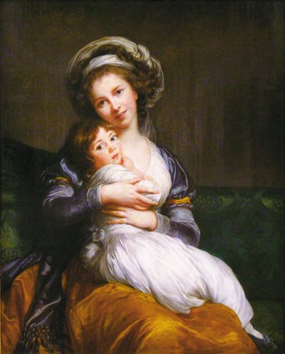 Madame Vigée-Lebrun y su hija, Jeanne Lucia (Julie) de Elisabeth Louise Vigee Lebrun